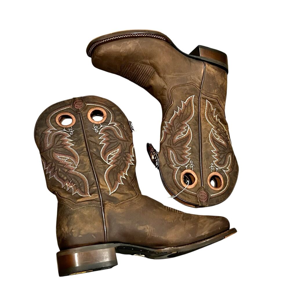 Dan Post Men's Abram Western Performance Boots Broad Square Toe Size 11W NWB - Picture 6 of 16